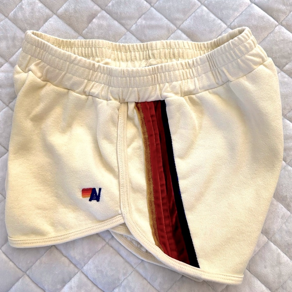 Aviator Nation Velvet Stripe Shorts